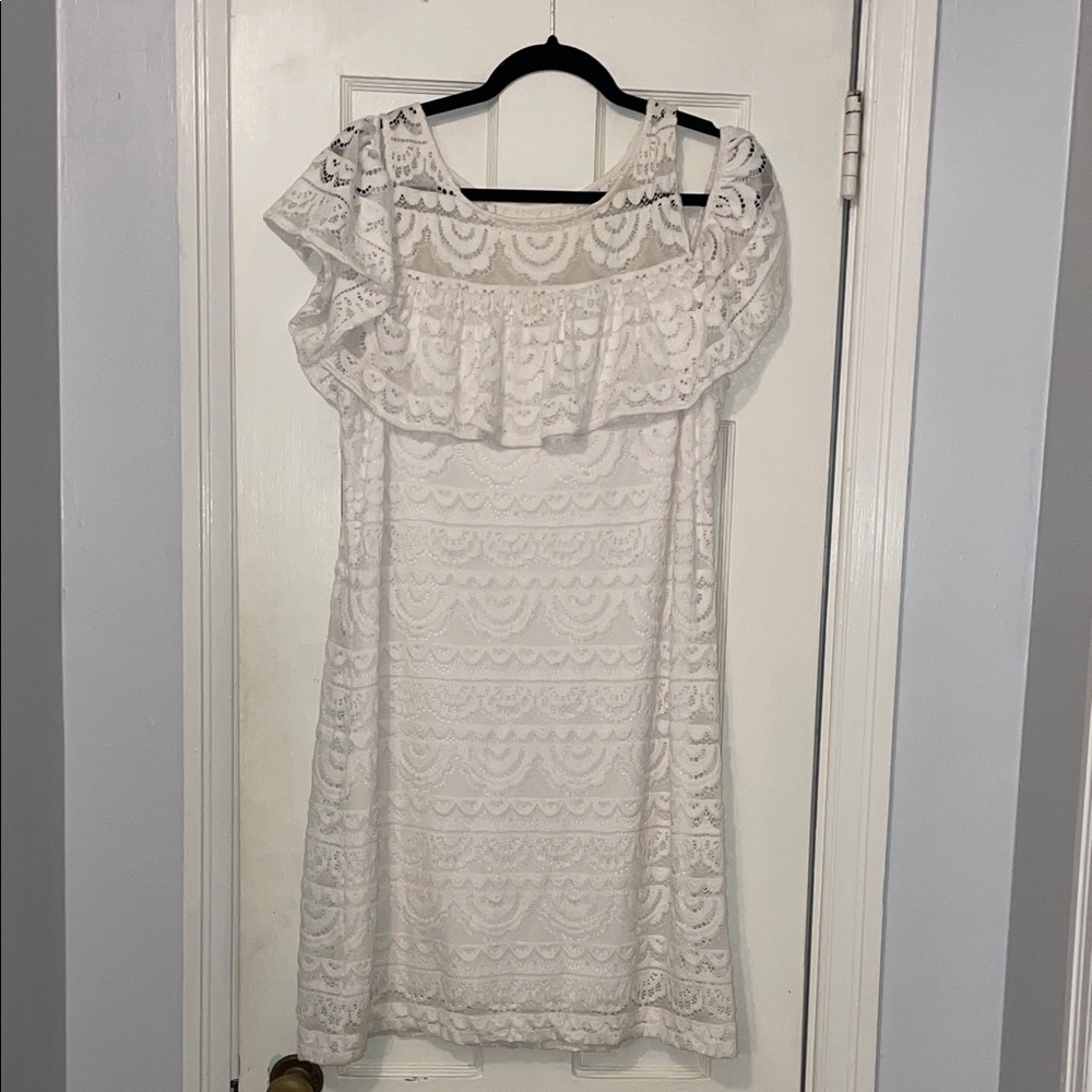 Lilly Pulitzer White Lace Mini Dress